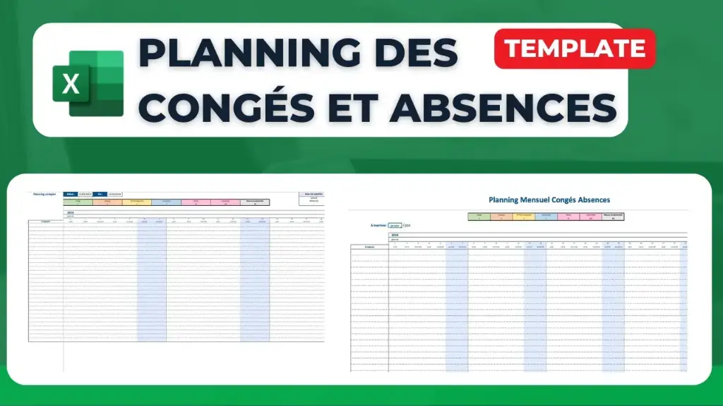 Modèle de suivi des congés des employés Excel (M59447)